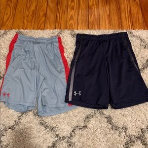 Two Under Armour Athletic Shorts - M